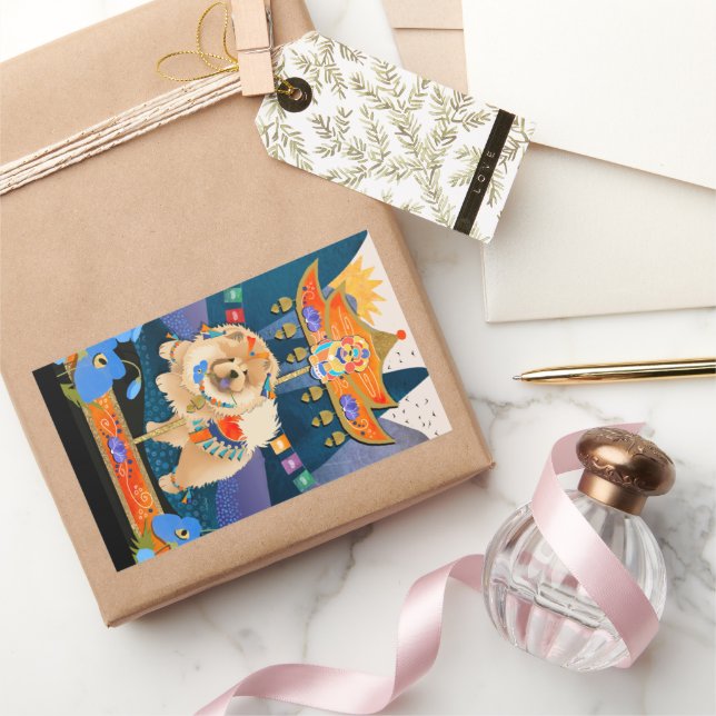 ZEN CARNIVAL  Chow  RECTANGLE Sticker (Gifting)