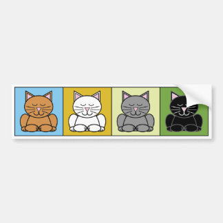 Zen Cat Bumper Sticker
