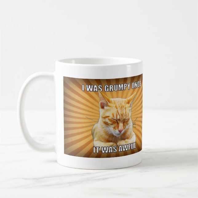 Zen Cat Coffee Mug (Left)