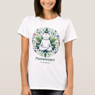 Zen Cat Meditation Meowmaste T-Shirt
