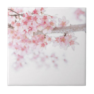 ZEN CHERRY BLOSSOM CERAMIC FLORAL TILE