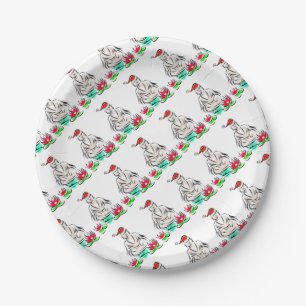 Zen Christmas Designs Paper Plate