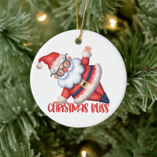 Zen Christmas Santa Ornament (Tree)