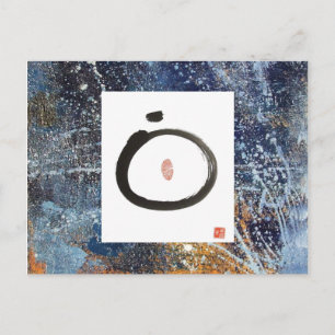 Zen Circle Abstract Postcard