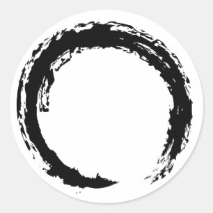 Zen Circle Classic Round Sticker