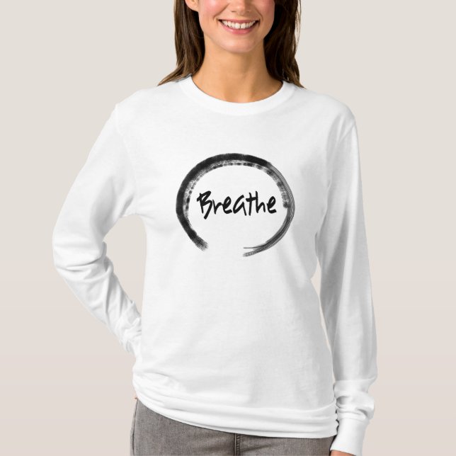 Zen Circle - Inspirational Yoga Shirts for Her (Front)