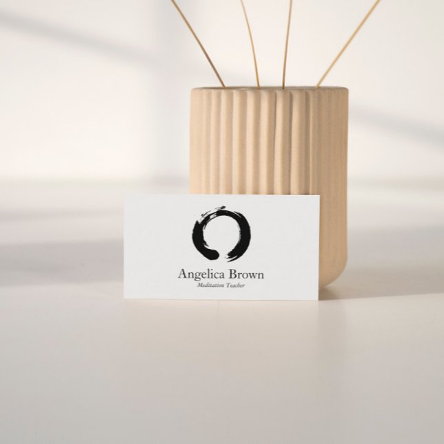 Zen Circle Meditation Business Card (Creator Uploaded)