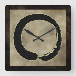 ZEN CIRCLE SQUARE WALL CLOCK