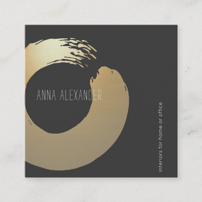 Zen Circle |  Yoga Instructor | Meditation Calling Card (Front)