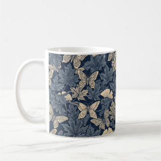 Zen cup- Autumn Leaf and Butterfly Illusion Coffee Mug