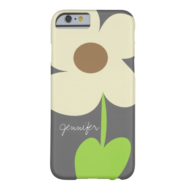 Zen Daisy Personalised iPhone 6/6S Case (Back)