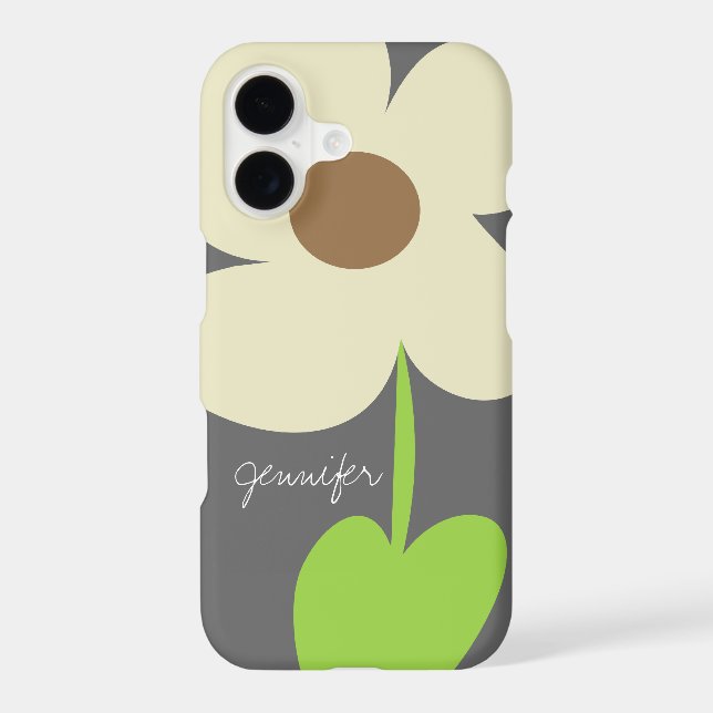 Zen Daisy Personalised iPhone 8 Plus/7 Plus Case (Back)