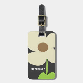 Zen Daisy Personalised Luggage Tag