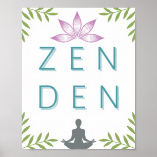 Zen Den - Meditation Art - Yoga Poster