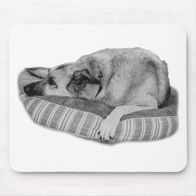 Zen Desk, Lounge Dog Pad Mouse Pad (Front)