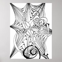 Zen Doodle Adult Colouring Poster