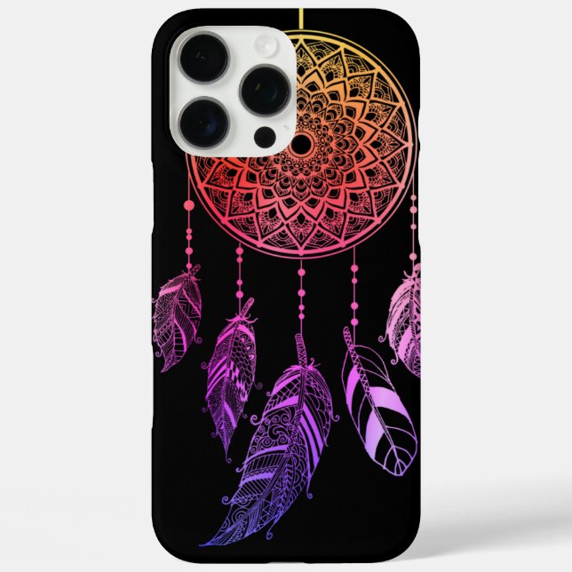 Zen Dreamcatcher: Purple & Pink Watercolor Boho Case-Mate iPhone Case (Back)