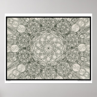 Zen Elemental Colouring Poster