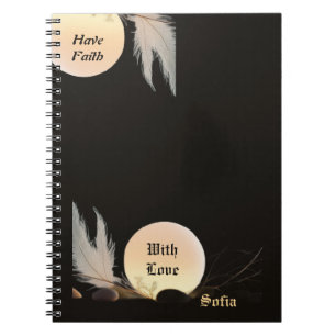Zen Encouragement & Peace Minimalist Photo Notebook