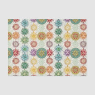 Zen Energy Symbol Mandala Design Pattern Art Tissue Paper