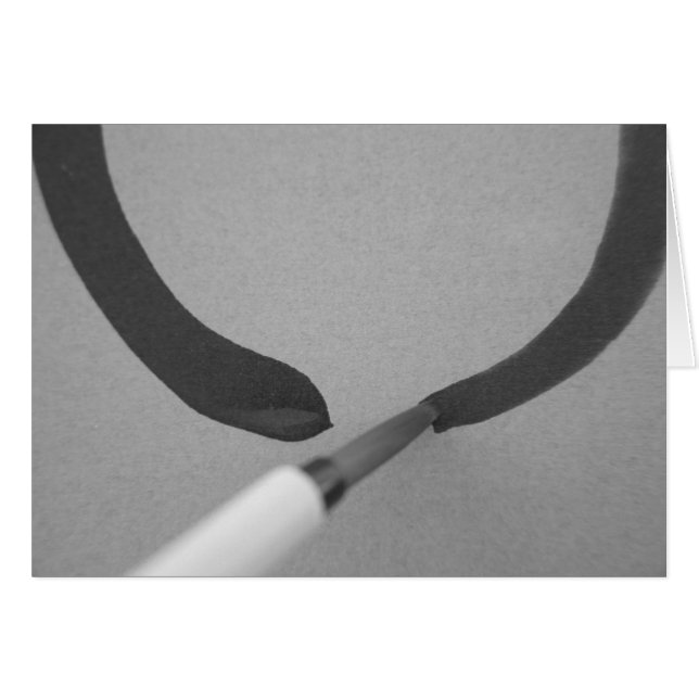 Zen Enso Calligraphy Brush (Front Horizontal)