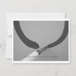 Zen Enso Calligraphy Brush Invitation