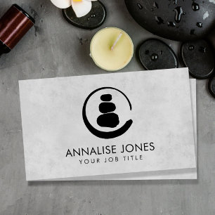 Zen Enso Circle and Zen stones Business Card
