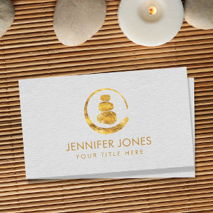 Zen Enso Circle and Zen stones Business Card