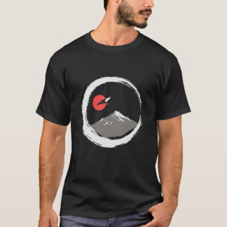 Zen Enso Moon Mountain Japanese Tee