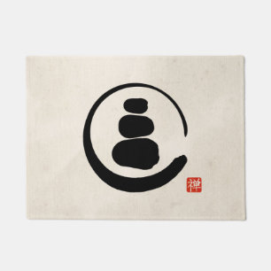 Zen Enzo Circle and Zen stones Doormat
