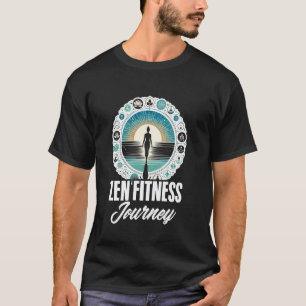 Zen Fitness Journey Lotus Meditation Yoga Lovers I T-Shirt