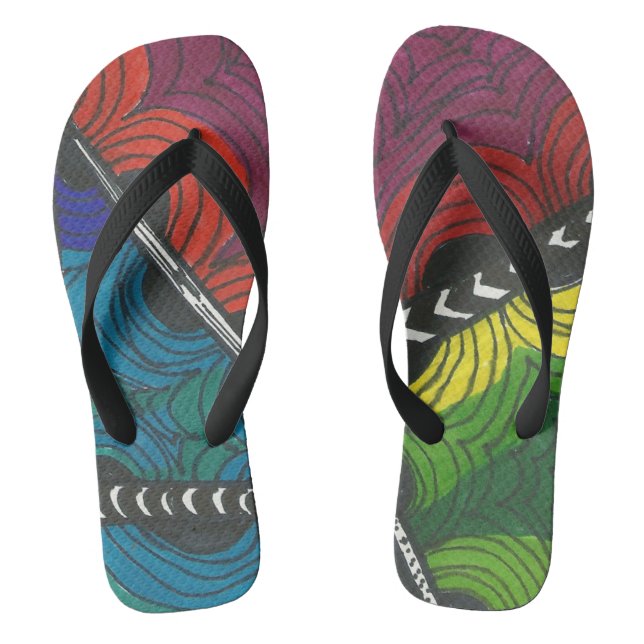 Zen Flip Flops (Multicolor) (Footbed)