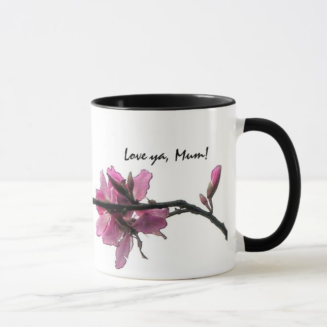 Zen Flora Love-ya Mother's-Day Birthday Gift Mug (Right)