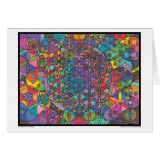Zen Flower Of Life - Divine Eyes Card