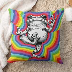 Zen Frog Masterpiece Cushion
