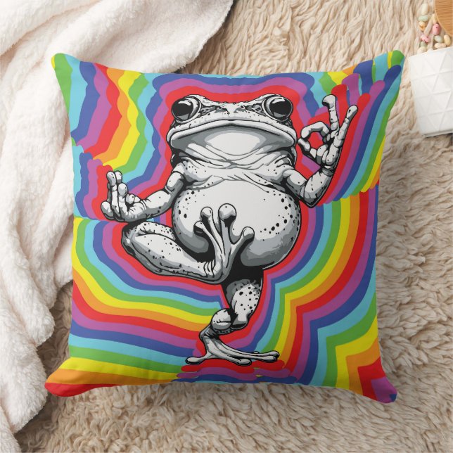 Zen Frog Masterpiece Cushion (Blanket)