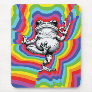 Zen Frog Masterpiece Mouse Pad