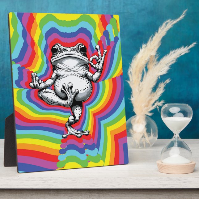 Zen Frog Masterpiece Plaque (Side)