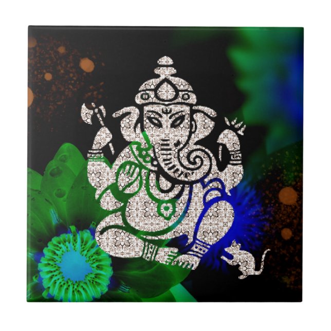 Zen Ganesh Ceramic Tile (Front)