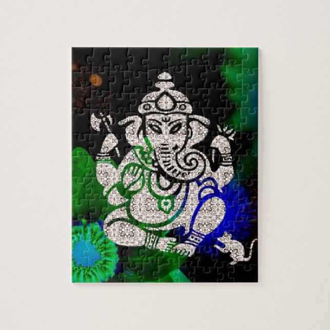 Zen Ganesh Jigsaw Puzzle (Vertical)