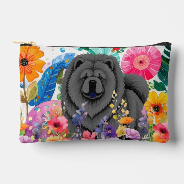 ZEN GARDEN Black Chow - Small Accessory Pouch (Front)