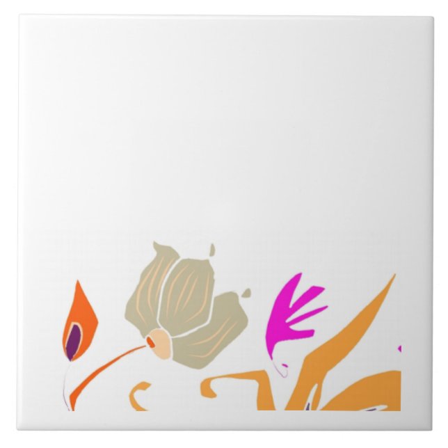 Zen garden Ceramic Tile (Front)