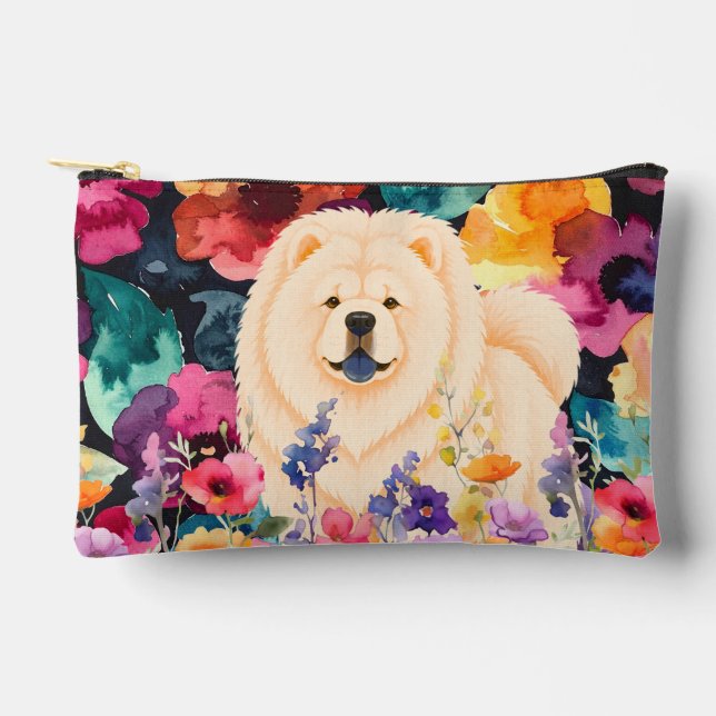 ZEN GARDEN Cream Chow - Small Accessory Pouch (Front)