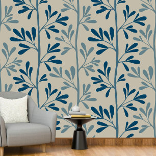 Zen Garden Stems XL 7 minimal botanical Wallpaper