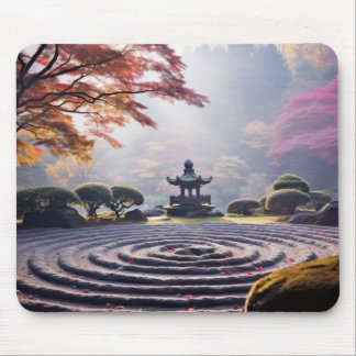 Zen Garden Tranquil Peaceful Nature Mouse Pad