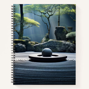 Zen Garden Tranquil Peaceful Nature  Notebook