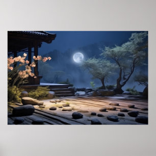 Zen Garden Tranquil Peaceful Nature  Poster