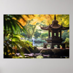 Zen Garden Tranquil Peaceful Nature  Poster