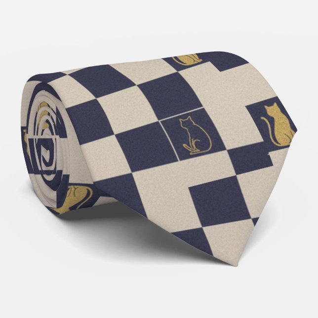 Zen Geometry: Traditional Japanese Kamon  Tie (Rolled)