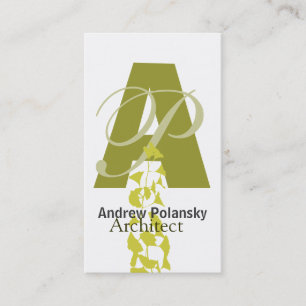 Zen Ginkgo Branch  Bold Eye-Catching  Nature Business Card